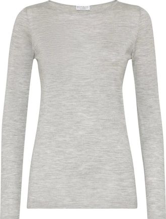 Brunello Cucinelli Mujer, Camisetas, Gris, Talla: 2XL