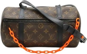 Louis Vuitton Pre-owned Cross Body Bags, female, Brown, Size: ONE SIZE Pre-owned Vintage Canvas Cross Body Bag