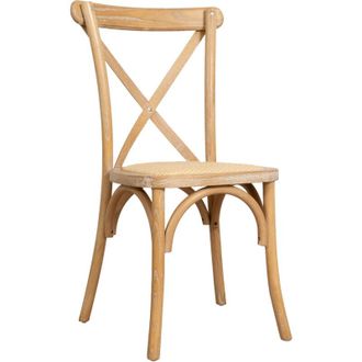 Biscottini International Modern Kitchen Chair Stackable Chair Wooden Rattan Chair Dining and Living Room Thonet Vintage Rustic Restaurant Chairs