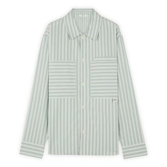 Maison Kitsuné Striped Cotton Shirt