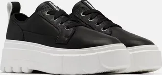 Sorel Caribou X NL5017-010 Womens Black Leather Platform Shoes TF8202