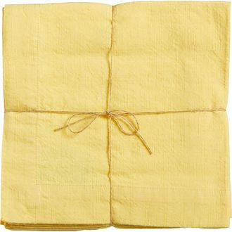 Tag Threads Slub Yellow Cloth Napkins Set of Four Everyday Use at Nordstrom