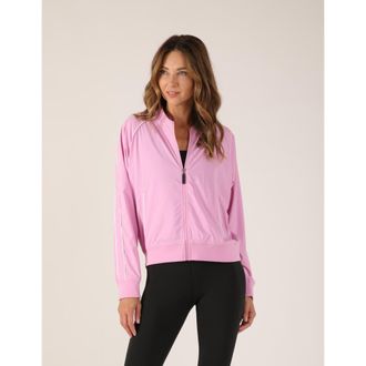 Glyder Track Mode Jacket in Wild Orchid/white at Nordstrom, Size Small