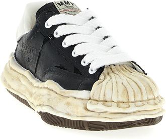 Miharayasuhiro Mens Black Cotton Sneakers
