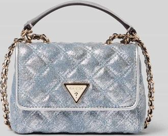 Guess Shoulder Bag mit Logo-Applikation Modell Giully in Jeansblau, Gr&ouml;&szlig;e 1