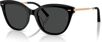Oliver Peoples Mrs. Federer Zonnebrillen - Dames - Zonnebrillen - Zwart - 55 MM - Accessoires