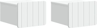 vidaXL Mesita De Noche De Pared 2 Uds. 33 X 34,5 X 24 Cm Vidaxl