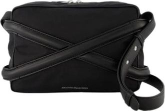 Alexander McQueen Alexander McQueen, Pre-owned Cross Body Bags, male, Black, Size: ONE SIZE Pre-owned Crossbody Bag