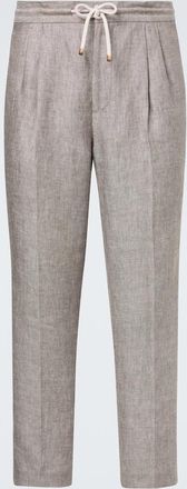 Brunello Cucinelli Hemp and linen tapered pants