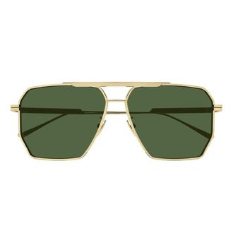 Bottega Veneta Caravan Sunglasses - unisex - Bottega Veneta - Sunglasses - Yellow - 60 MM - Accessories