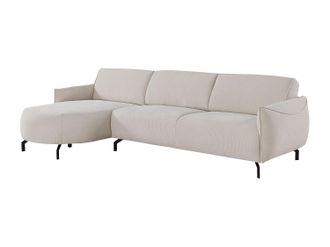 Vente-Unique Vente-unique - Divano Angolo A Sinistra In Tessuto Beige - Feriona