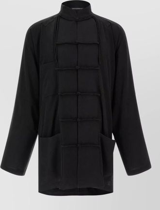 Yohji Yamamoto tuxedo china style blazer mandarin collar