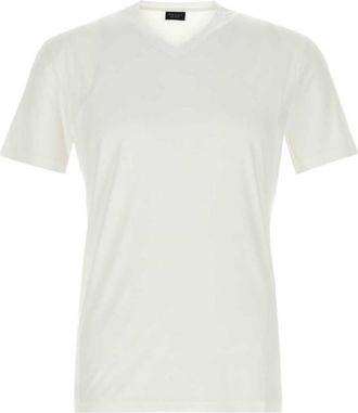 Gucci Off White V Neck T-Shirt