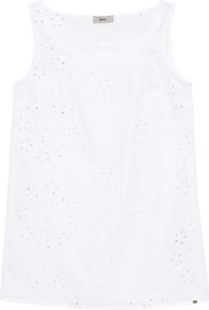Herno Eyelet Square-neck Top