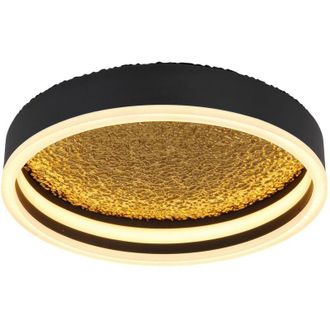 Globo Lighting Plafoniera - Hedi - nero - metallo - &oslash; 30cm - led - - Globo