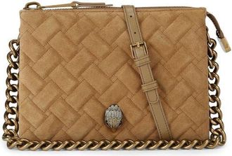 Kurt Geiger Kensington Puff Quilted Leather Pouch Bag in Light/pastel Brown at Nordstrom