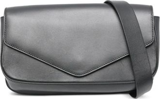 Micoli medium Giornal flap crossbody bag - Black