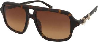 Gucci Aviator Zonnebrillen - unisex - Zonnebrillen - Bruin - 55 MM - Accessoires