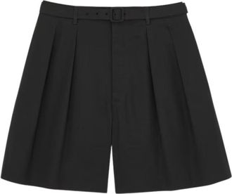 Saint Laurent Black Solid Shorts