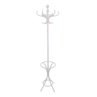 Milani Home Milani Home - Appendiabiti Da Terra Con Portaombrelli Stile Provenzale In Ferro Verniciato Cm 43x 38 X 180 H