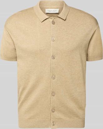 Casual Friday Casual Friday Freizeithemd mit 1/2-Arm Modell BELLS in Taupe Melange, Gr&ouml;&szlig;e XXXL