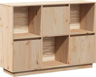 vidaXL Aparador De Madera Maciza De Pino 110,5x35x80 Cm Vidaxl