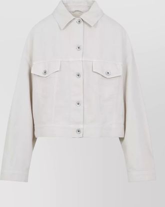 Brunello Cucinelli short bull jacket adjustable hem