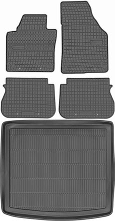 OEM Volkswagen Caddy Kombivan De 2004 A 2015. Juego De Alfombrillas De Goma Para Coche Y Maletero