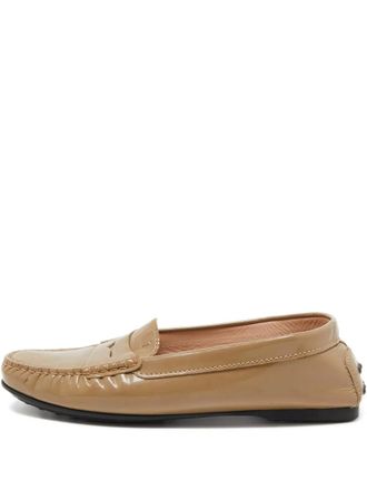 Tod's Penny patent-leather loafers - Brown