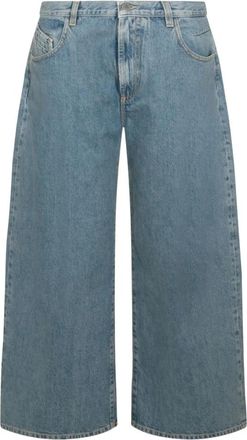 The Attico Long Pant Jeans Crop - Dames - Cropped Jeans - Blauw - W27 - Denim - Jeans