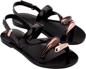 Melissa Iris Slingback Sandal in Brown/Metallic at Nordstrom, Size 10
