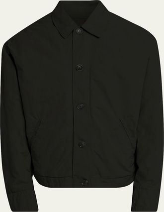 Massimo Alba Mens Water-Repellent Nylon Shirt Jacket