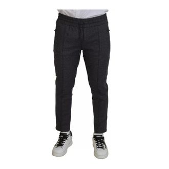 Dolce & Gabbana Slim-fit Trousers, male, Gray, Size: M Skinny Pants