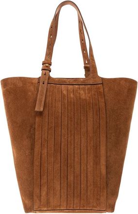 Golden Goose 24.7 Fringed Palmellato Tote - Dames - Shoppers - Bruin - ONE Size - Leer - Tassen