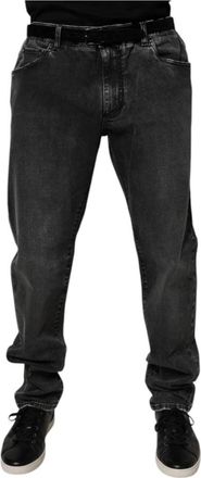 Dolce & Gabbana Zwarte Skinny Denim Jeans - Heren - Slim Fit Jeans - Zwart - 3XL - Denim - Jeans