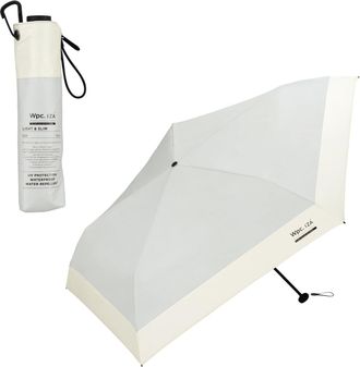 Generic W.P.C. IZA Light & Slim Parasol, Folding Umbrella, Fully Blackout, For Both Sunny and Rainy Days, UV Rays, Unisex, Mens, Womens, Large, Lightweight, W