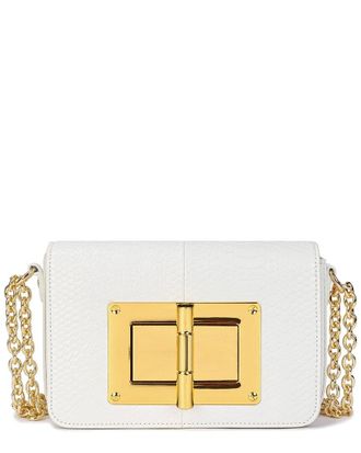 Tiffany & Fred Snake-Embossed Leather Shoulder Bag