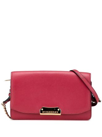 Burberry 2000-2010 Leather Madison Wallet On Chain crossbody bag - women - Calf Leather/Leather - One Size - Red