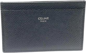 Celine Tweedehands leren portemonnees - Dames - Vintage Accessoires - Blauw - ONE Size - Vintage