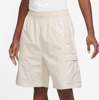 Nike Mens Club Cargo Shorts - White/Brown/White Size 3XL