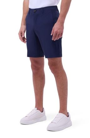 Bugatchi Theo Tech Shorts in Navy at Nordstrom, Size 32