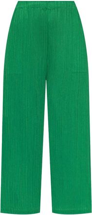 Pleats Please Issey Miyake Plooibroek - Groen