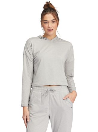 Roxy Langarmshirt ROXY Sun Might Shine, Damen, Gr. L, grau (heritage heather), 89% Polyester, 11% Elasthan, Shirts Langarmshirt