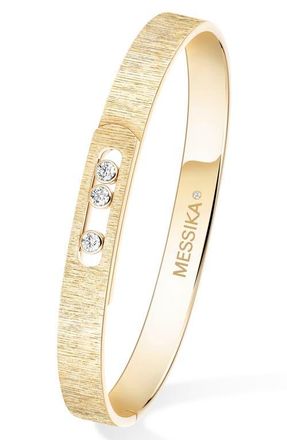 Messika Move Noa Ciselle Diamond Bangle Bracelet in Yellow Gold at Nordstrom