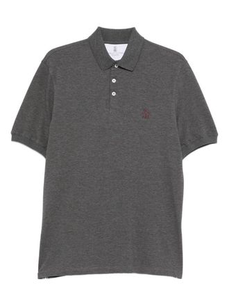 Brunello Cucinelli Logo Cotton Polo Shirt