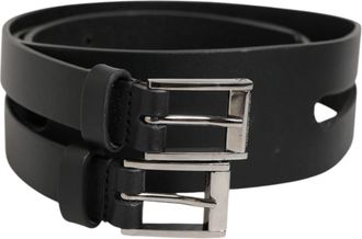 Dolce & Gabbana Riem - Heren - Riemen - Zwart - ONE Size - Leer - Accessoires