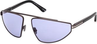 Tom Ford FT1399 PARKER-02 13Y Mens Sunglasses Silver Size 64