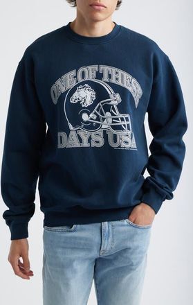 One Of These Days Graphic Sweatshirt in Sunfaded Navy at Nordstrom, Size X-Large