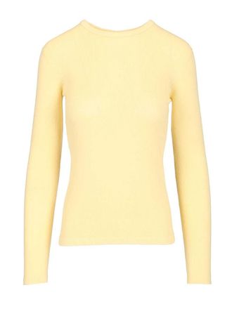 Lisa Yang Vivian Long-Sleeved T-Shirt Knitwear Giallo-Donna