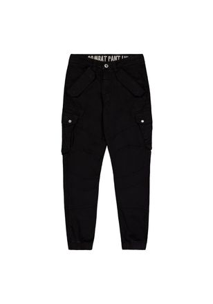 Alpha Industries Cargohose ALPHA INDUSTRIES Combat Pant, Herren, Gr. 28, Normalgr&ouml;ssen, schwarz, Obermaterial: 98% Baumwolle, 2% Elastan; Futter: 100% Baumwolle, Hosen